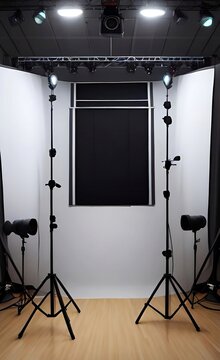 photography studio setup, studio lightning