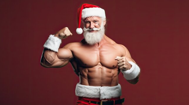 Muscular Santa Claus