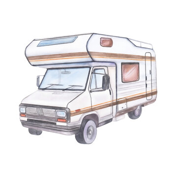 recommend clip art: Retro camper van.