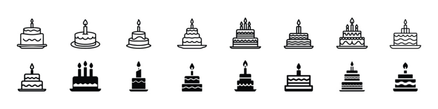 Birthday Cake White Transparent, Birthday Cake Icon, Birthday, Food, Cake  PNG Image For Free Download