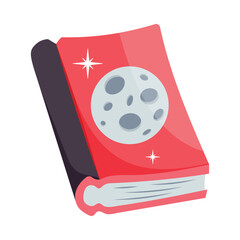 Space book vector colorful stickers Icon Design illustration. EPS 10 File 