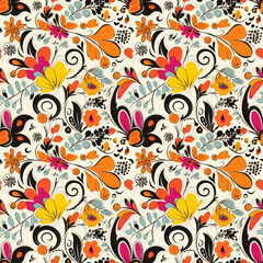 Seamless Pastel Textile illustration abstract floral texture patterns for fabric digital print. Generative AI