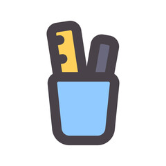 stationary flat line icon