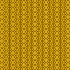 golden gradient triangle seamless pattern and background