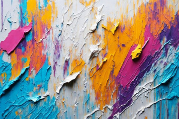 Abstract acrylic paint texture, spot, rough filler plaster colors - obrazy, fototapety, plakaty