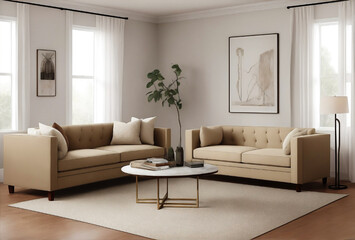 Modern interior living room design