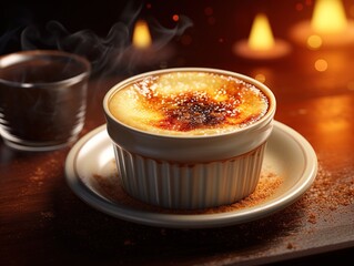 Crème brûlée with a side of espresso