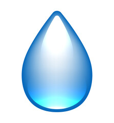 Water drop. Water drops isolated on white background. Vector clipart.