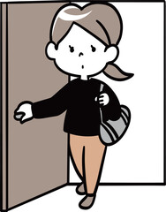 帰宅　ドアを開けたら・・・