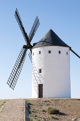 Traditional windmill in Alcazar de San Juan, Castilla La Mancha, Spain