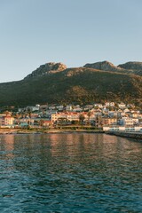 Fototapeta na wymiar Scenic view of Kalk Bay Harbour in Cape Town, South Africa