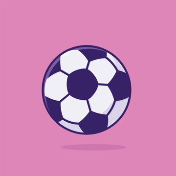 Football cartoon vector illustration sport equipment concept icon isolated