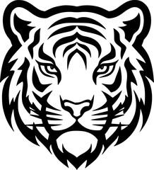 Tiger - Minimalist and Flat Logo - Vector illustration