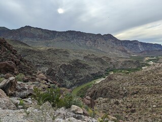 Beautiful view of mountains in Big Bend Ranch state park