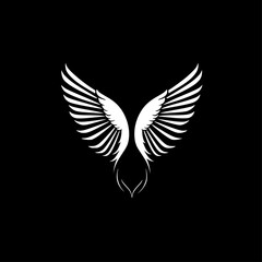 Obraz premium Angel Wings - High Quality Vector Logo - Vector illustration ideal for T-shirt graphic
