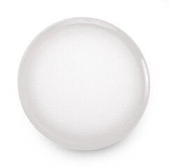 empty plate isolated on white background.