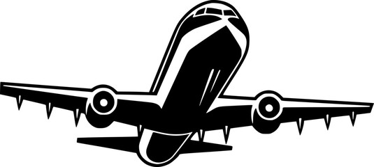 Plane - Minimalist and Flat Logo - Vector illustration - obrazy, fototapety, plakaty