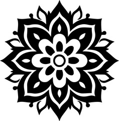 Mandala - High Quality Vector Logo - Vector illustration ideal for T-shirt graphic