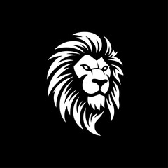 Fototapeta premium Lion | Minimalist and Simple Silhouette - Vector illustration