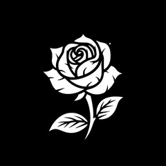 Rose - High Quality Vector Logo - Vector illustration ideal for T-shirt graphic