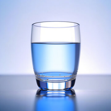 A glass of pure water