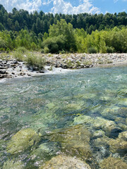 river in the mountains