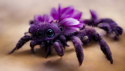 cute purple tarantula6 macro photography2 nature photo2 