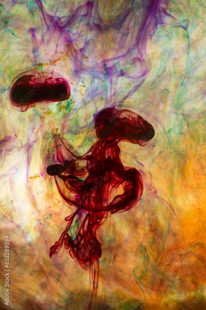 Canvas Prints abstract and very colorful motion blur background