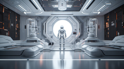 Astronaut Space Mission Capsule Pilot Lab Habitat Space Station Facility Lunar Base Galaxy Home Alien Sci-fi Expedition Outpost Science Center Fiction Astronaut Generative AI