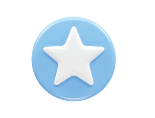 Obraz premium Star icon 3d rendering illustration element 