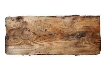 A split wooden board, transparent background, isolated image, generative AI
