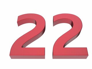 3d number isolated texture background illustration render