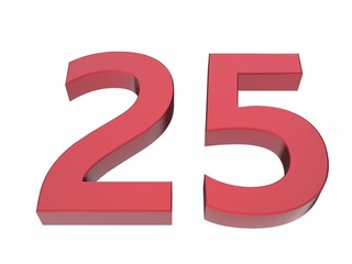 3d number isolated texture background illustration render