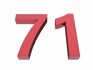 3d number isolated texture background rendering illustration