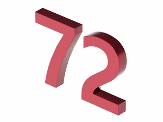 3d number isolated texture background rendering illustration