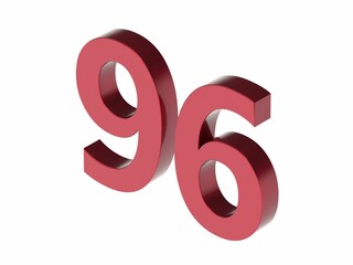 3d number isolated texture background rendering illustration