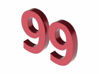 3d number isolated texture background rendering illustration