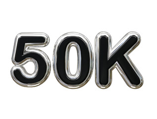 50k text effect 3d rendering illustration element
