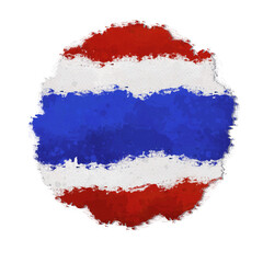 flag circle waterfall Thailand 