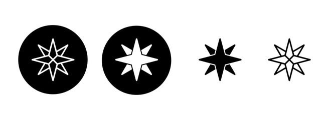 Compass icon set illustration. arrow compass icon sign and symbol