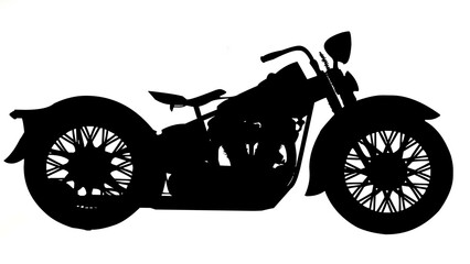 motorcycle silhouette vector © MuhammadJafar