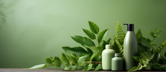 Trendy eco friendly hair care products with organic and natural elements