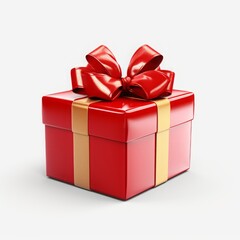 Obraz premium Bright colored gift. Box with bow.