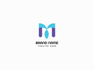 M letter logo monogram