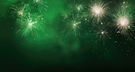 Vibrant explosions fireworks light up the night. - obrazy, fototapety, plakaty