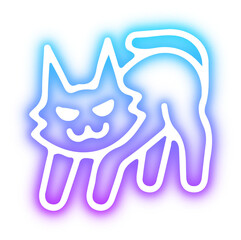 Set of Halloween neon