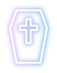 Set of Halloween neon