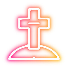 Set of Halloween neon