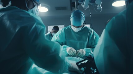 Portrait of surgeon in operating room
