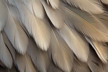 Texture Of Various Colored Feathers On A Flat Surface Created Using Artificial Intelligence